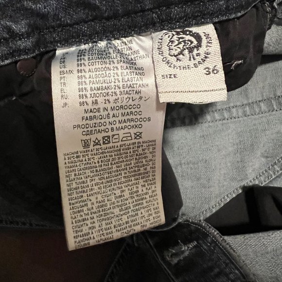 Mens Diesel TROXER R8KJ4 Stretch Slim Skinny Blue Jeans W36 L32 - Picture 12 of 16